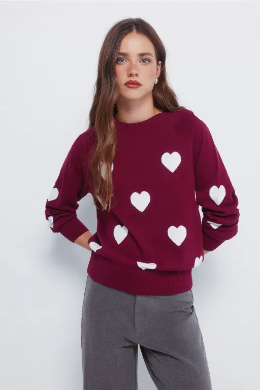 Pull À Cœurs En Intarsia thumbnail 3