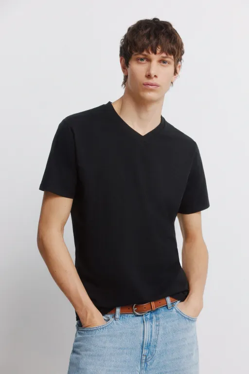 T-shirt En Lycra Col V thumbnail 3