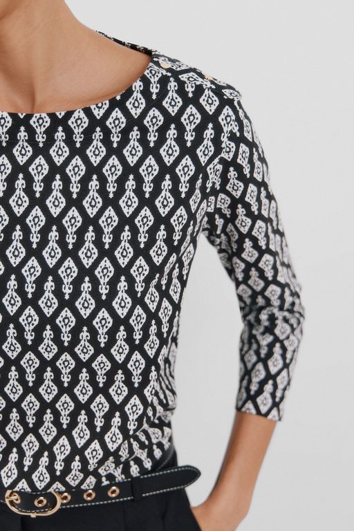 T-shirt col bateau essentiel thumbnail 3