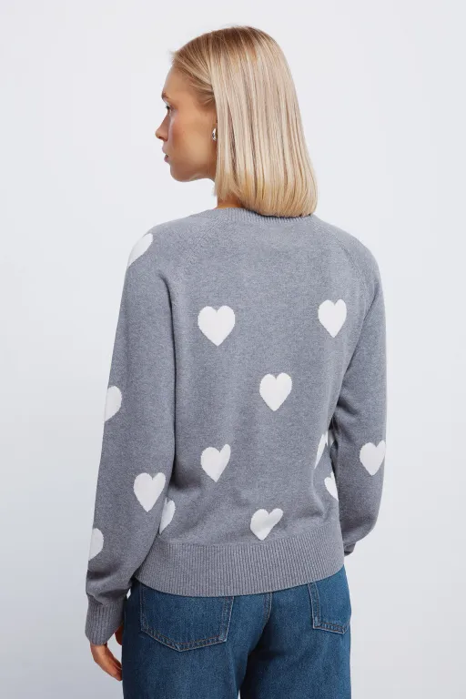 Pull À Cœurs En Intarsia thumbnail 2