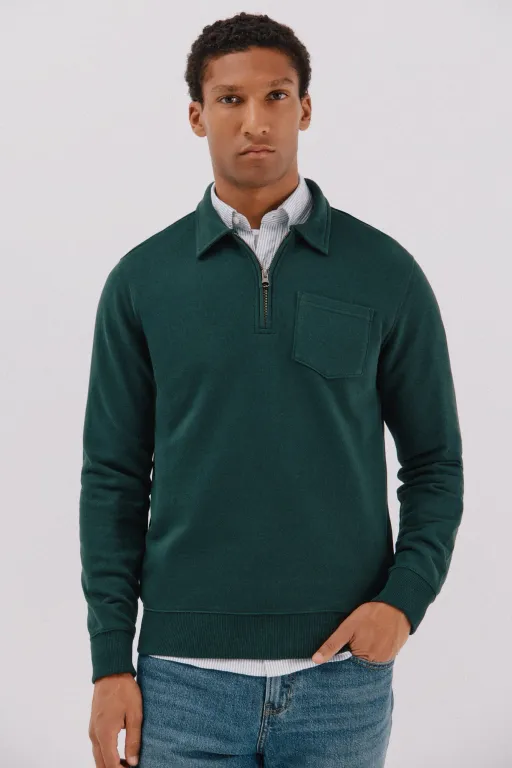 Sweatshirt À Col Polo thumbnail 2