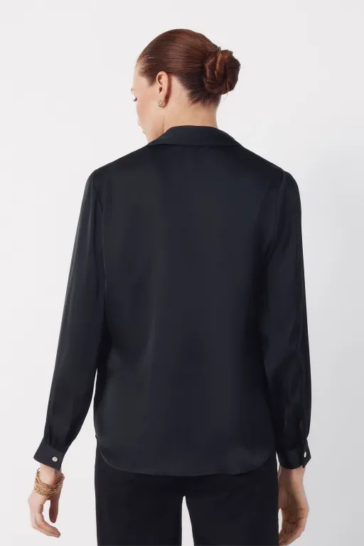 Blouse Satinée Avec Nœud thumbnail 2