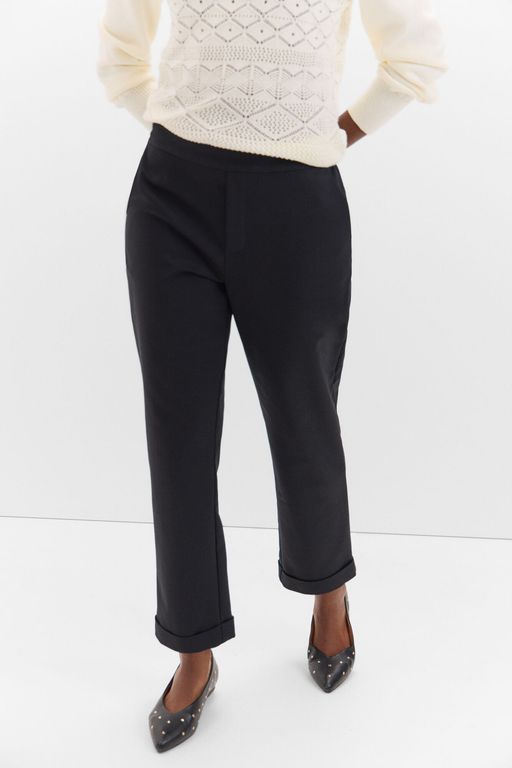 Pantalon droit avec dos élastiqué thumbnail 1