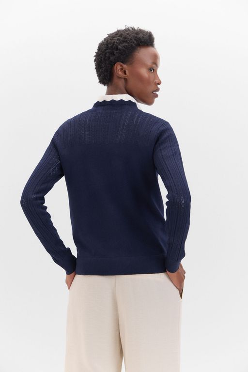 Pull en maille combinée thumbnail 2