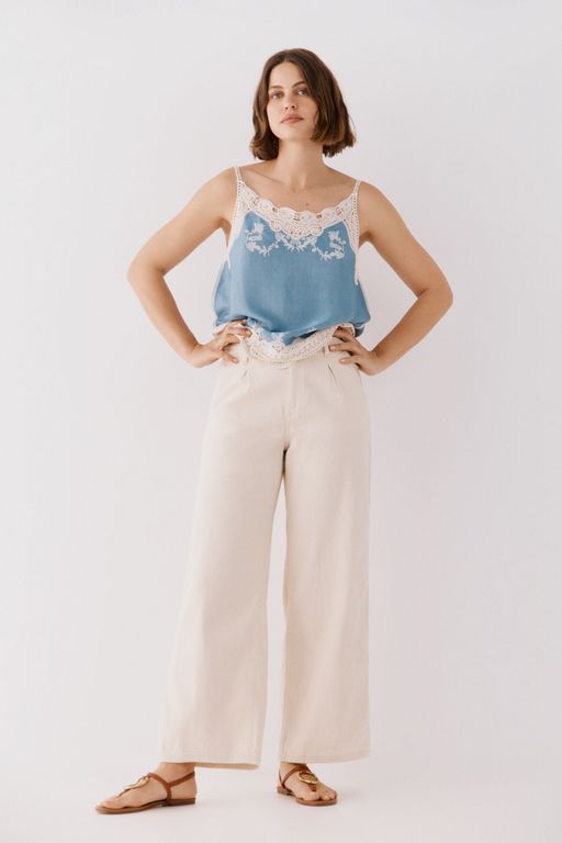 Pantalon En Sergé Sergé thumbnail 1