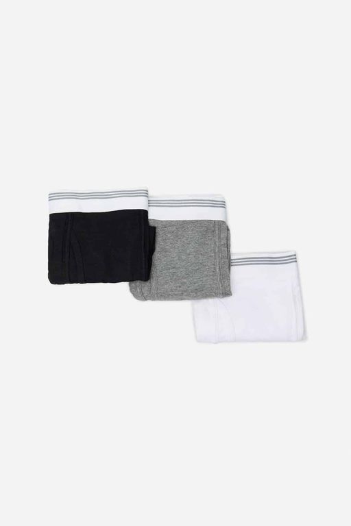 Lot De 3 Boxers En Maille Unis, 3 Couleurs thumbnail 1