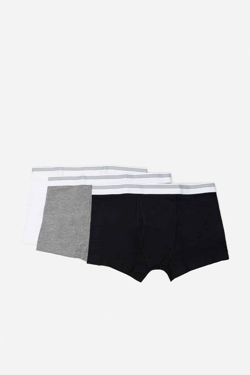 Lot De 3 Boxers En Maille Unis, 3 Couleurs thumbnail 2