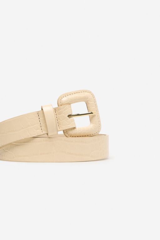 Ceinture En Cuir Avec Boucle Carrée thumbnail 1
