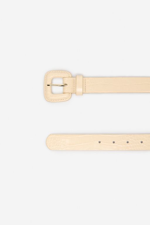 Ceinture En Cuir Avec Boucle Carrée thumbnail 2