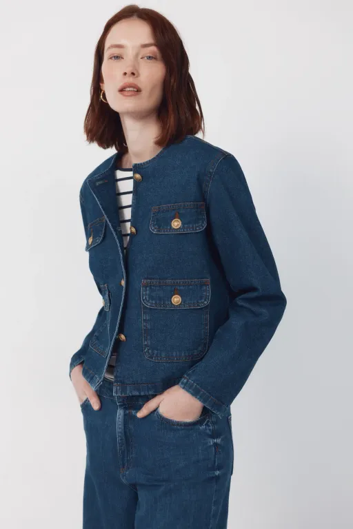 Veste Marin En Denim thumbnail 2