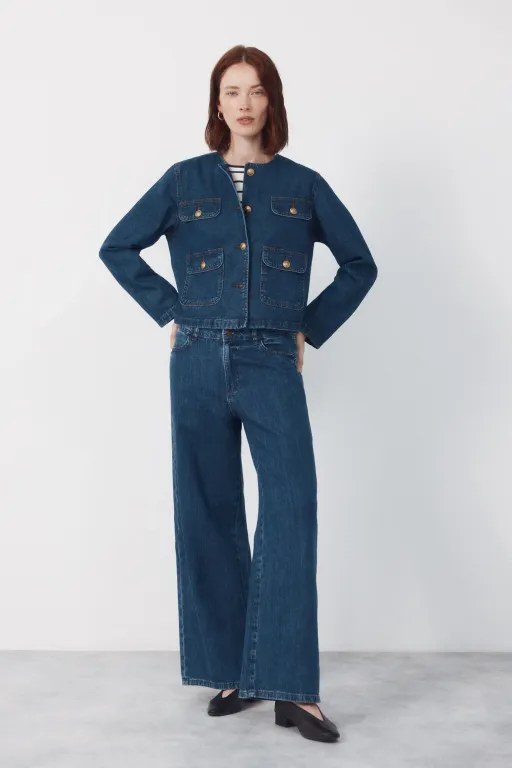 Veste Marin En Denim thumbnail 1