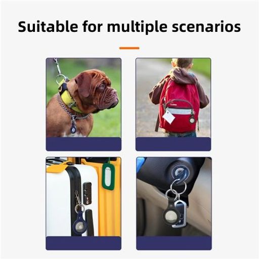 Porte-clés Airtag Pour Apple, Étui De Protection En Cuir thumbnail 2