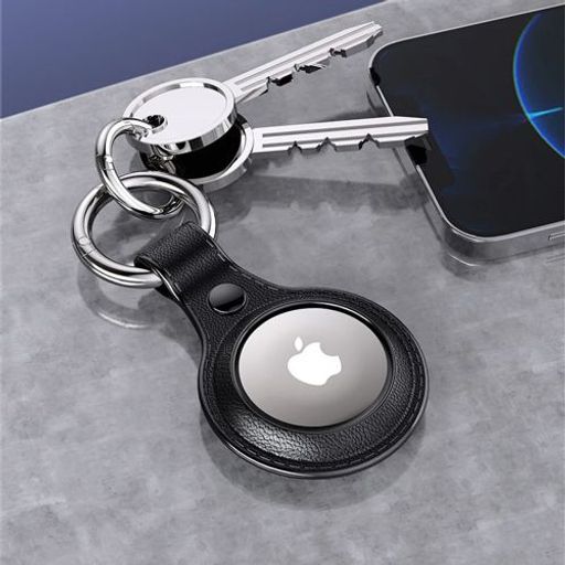Porte-clés Airtag Pour Apple, Étui De Protection En Cuir thumbnail 1