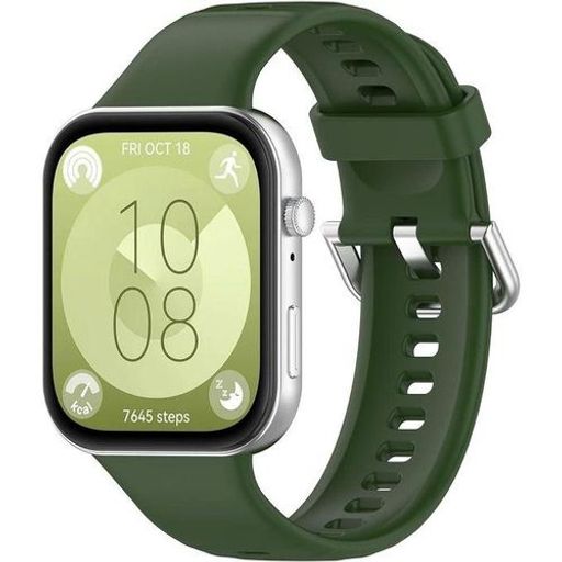 Set De 2 X Bracelet De Rechange En Silicone Pour Huawei Watch Fit 3 Strap - Ceinture (montre Non Incluse) Fit3 Couleur : Vert, Bleu thumbnail 3