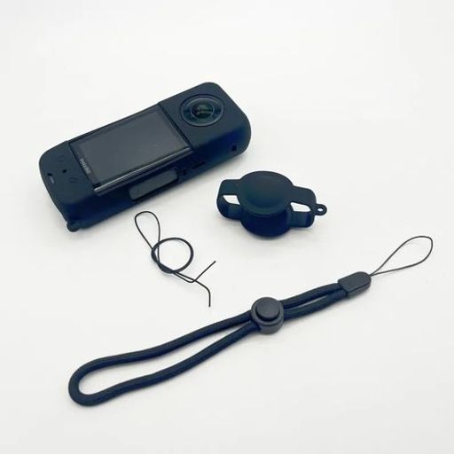 Insta360 X3 Coque En Silicone Protection De Caoutchouc Souple + Couvercle Capuchon thumbnail 1