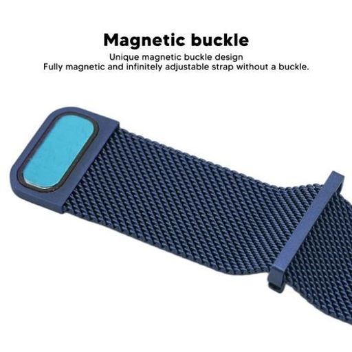 Bracelet À Boucle Magnétique 20mm En Acier Inoxydable À Maille Milanaise - Milanais 20 Mm - Universelle thumbnail 3