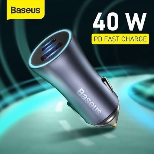 Chargeur De Voiture Allume Cigare 40w Sortie Usb Et Type-c, Charge Rapide thumbnail 2