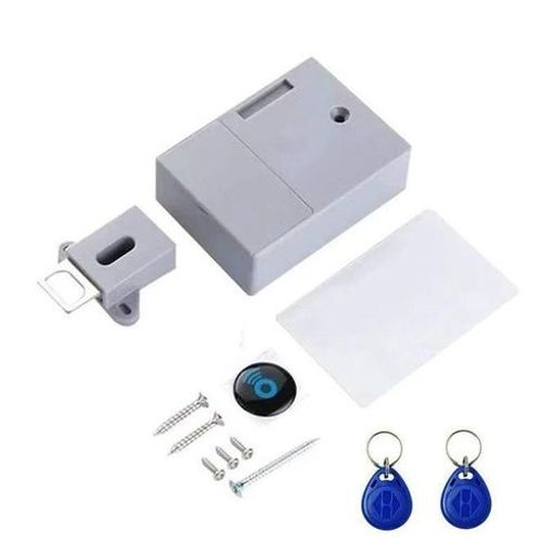 Serrure Rfid Invisible Intelligente Pour Armoire – Déverrouillage Sans Contact Nfc Avec Porte-clés & Carte – Sécurité Meuble/tiroir thumbnail 1