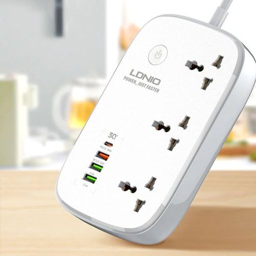 Multiprise Wifi Intelligent Avec 3 Ports Ac Universels 1 Pd + 1 Qc3.0 + 2 Ports Usb, 2500w 10a thumbnail 2