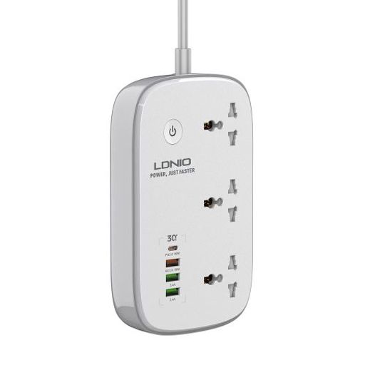 Multiprise Wifi Intelligent Avec 3 Ports Ac Universels 1 Pd + 1 Qc3.0 + 2 Ports Usb, 2500w 10a thumbnail 3