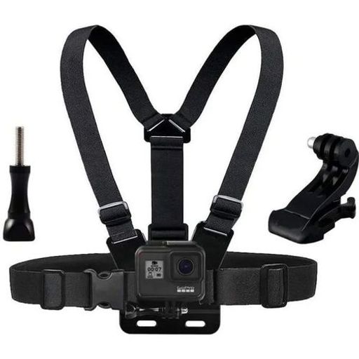 Support De Téléphone Et Gopro Réglable Avec Ceinture De Poitrine Et De Tète thumbnail 1
