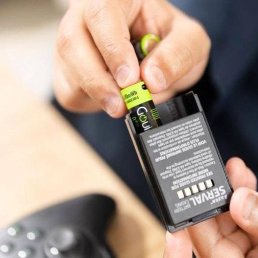 Batterie Rechargeable Aa Battery (2pcs) Avec Cable Type C De Charge - Pile 1300mah / 2600mwh Black thumbnail 3