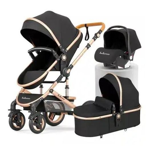 Belecoo Poussette 3 En 1 Avec Maxi Cosi Utilisable À Partir De La Naissance thumbnail 1