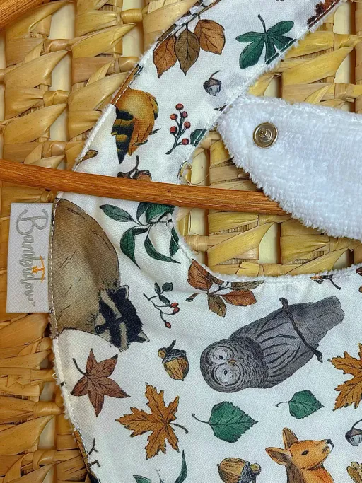 Bavoir Bandana Hibou thumbnail 1