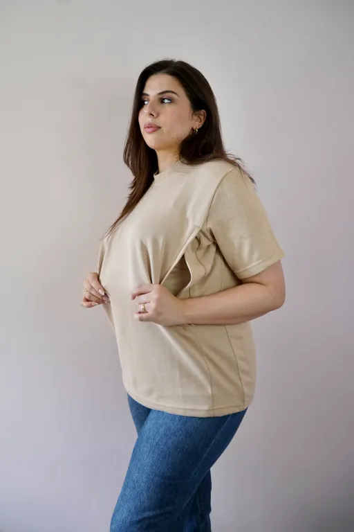 T-shirt D'allaitement Camel thumbnail 4