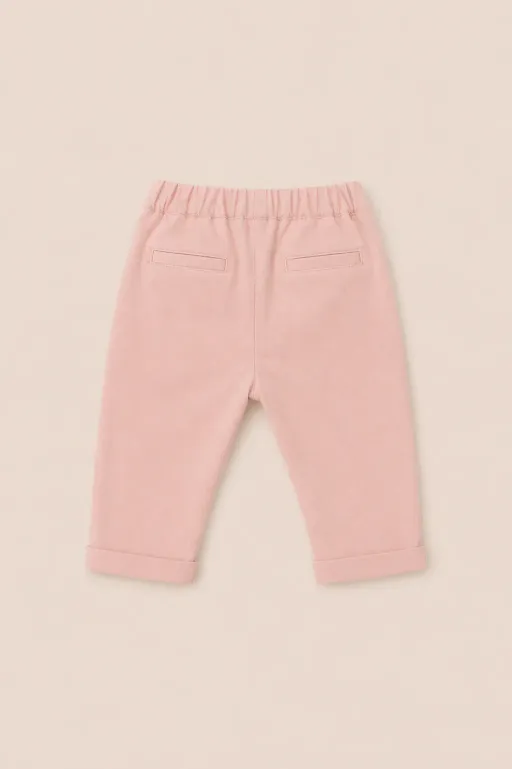 Pantalon Bébé Rose Poudré – Douceur & Confort Quotidien thumbnail 2