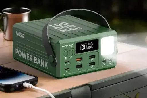 Power Bank De Grande Capacité Charge Rapide Pd 20w & 22.5w 100000mah 6 Output Avec Écran Lcd thumbnail 1