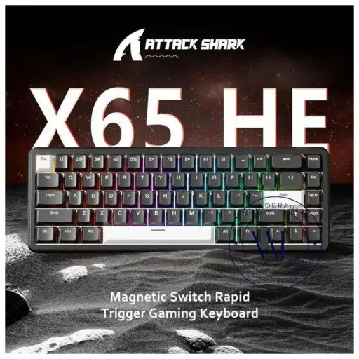 Mini Clavier Mécanique X65 He 8k Rapid Trigger Magnetic Switch Précision Rt 0.01mm, Claviers De Jeu Valorant Rétro-éclairé thumbnail 1