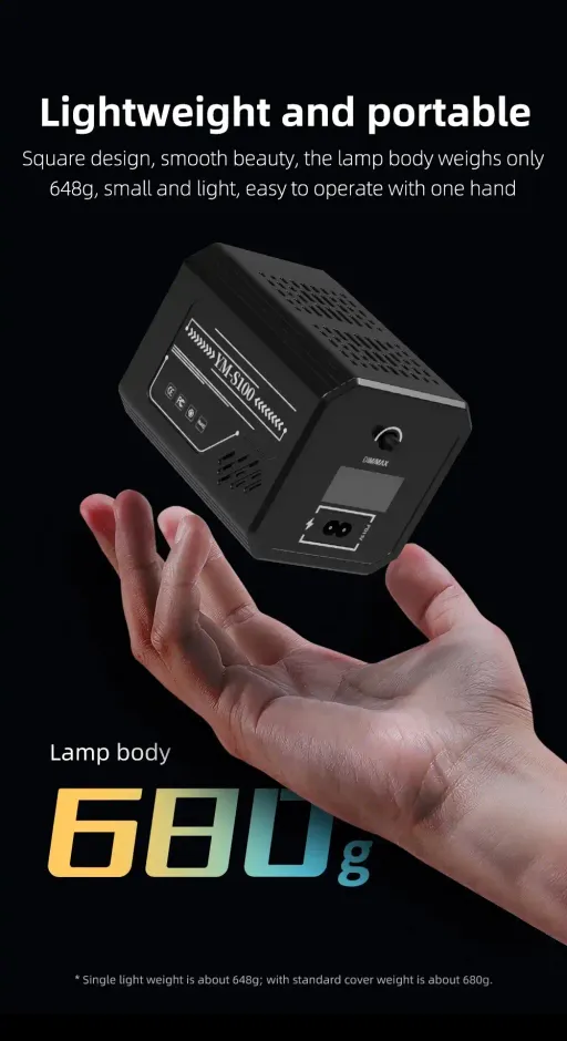 Lumière De Photographie Extérieur Portable Avec Poignée Rgb 3200k-6500k Batterie Intégrée Pour La Prise De Vue En Plein Air thumbnail 1