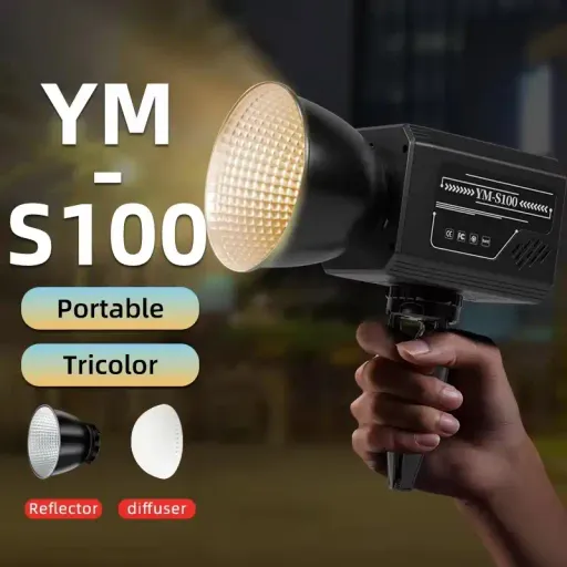 Lumière De Photographie Extérieur Portable Avec Poignée. Bicolore Batterie Intégrée Lumière De Remplissage Cob 3200-6500k Lumière thumbnail 1