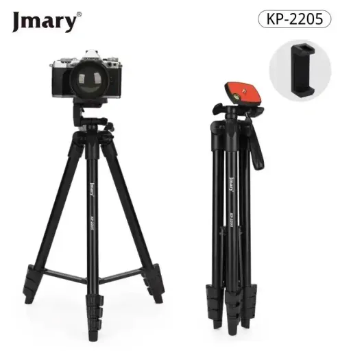 Trépied Professionnel En Aluminium Pour L'appareil Photo Et Téléphone, Support De Téléphone Portable Pour Smartphone, 1340mm thumbnail 2