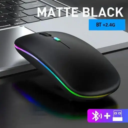 Souris Sans Fil Bluetooth 5.1 Rechargeable Ergonomique Silencieuse thumbnail 3