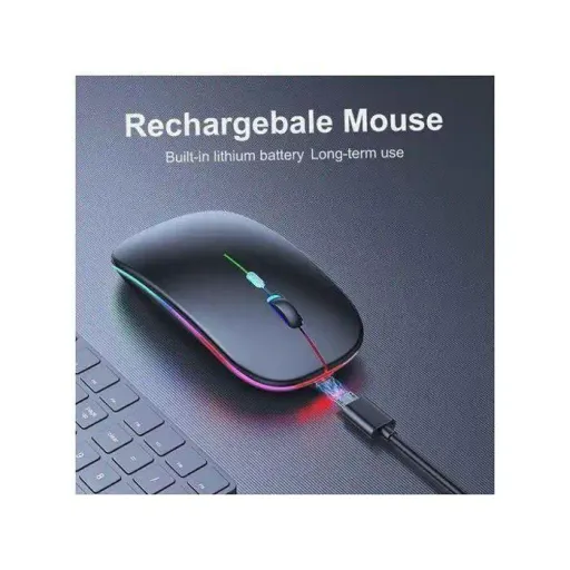 Souris Sans Fil Bluetooth 5.1 Rechargeable Ergonomique Silencieuse thumbnail 4
