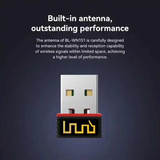 Adaptateur Wifi Usb Mini Ax300 Wifi 6 Carte Réseau Sans Fil Pour Pc Portable thumbnail 3