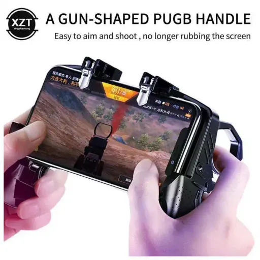 Contrôleur De Jeu Mobile K21 Pour Pubg, Déclencheur De Visée, Bouton De Feu L1 R1, Joystick Sensible Au Tireur, Manette De Jeu thumbnail 3