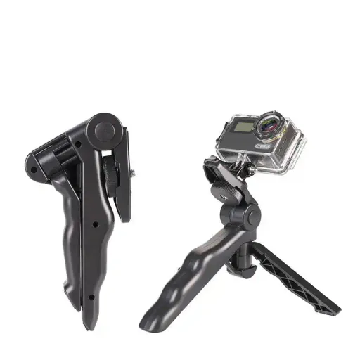 Mini Trépied Pliant Portable Pour Perche À Selfie Support Réglable Stabilisateur Pour La Caméra De Téléphone Portable Gopro thumbnail 4