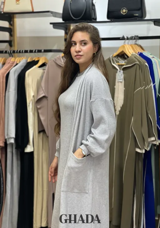 Ensemble Robe En Maille Avec Cardigan thumbnail 1