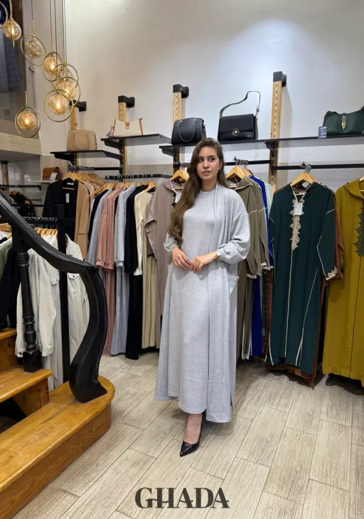 Ensemble Robe En Maille Avec Cardigan thumbnail 3