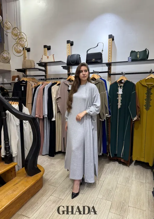 Ensemble Robe En Maille Avec Cardigan thumbnail 2
