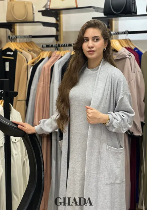 Ensemble Robe En Maille Avec Cardigan thumbnail 4