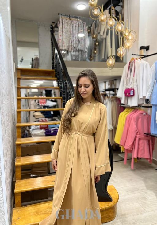Abaya Kimono Avec Sfifa Traditionnelle thumbnail 3