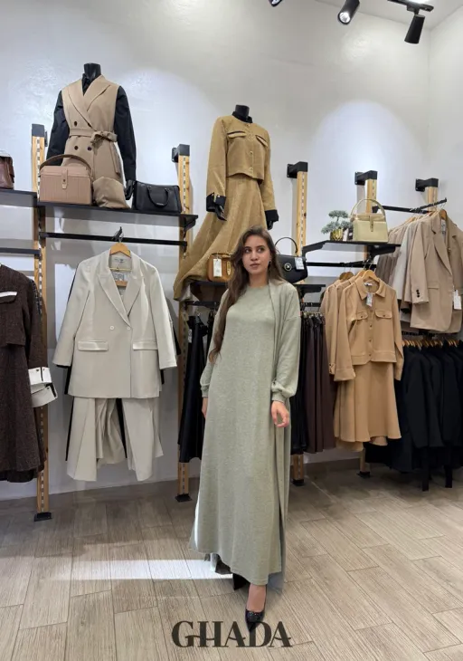 Ensemble Robe En Maille Avec Cardigan thumbnail 2