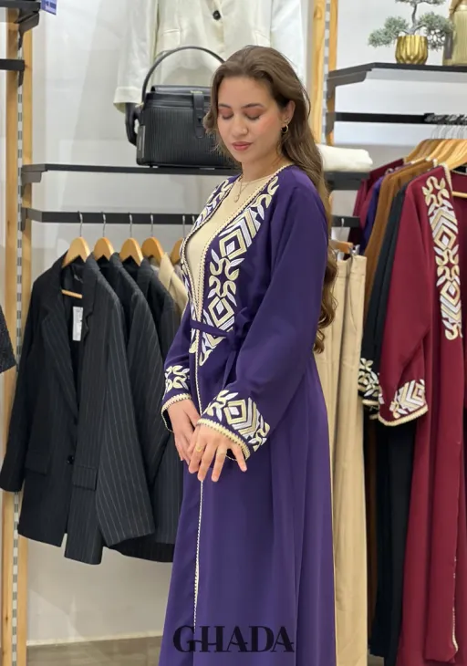 Abaya Kimono Avec Broderie thumbnail 1