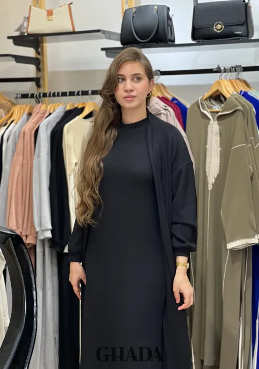 Ensemble Robe En Maille Avec Cardigan thumbnail 1