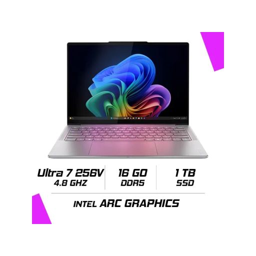 Lenovo Yoga Slim 7 14ill10 Intel Ultra 7 256v/16gb Ddr5/1tb Ssd/14 Oled 2.8k/win11 (83jx005cfe) Luna Gris thumbnail 3