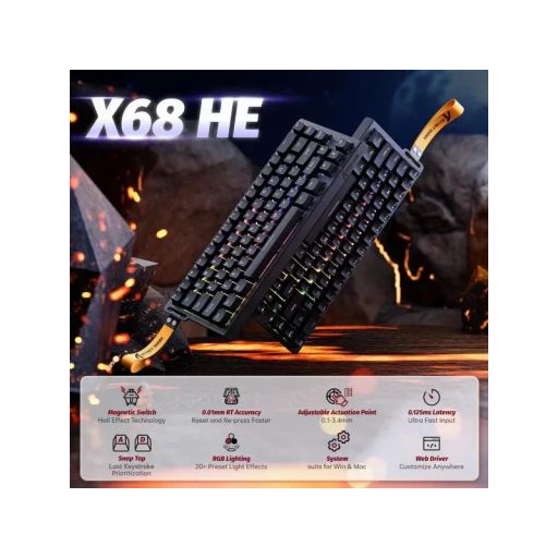 Attack Shark X68 He Noir (magnetic Switch) thumbnail 3